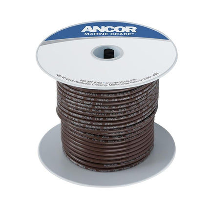Ancor Marine Grade Primary Wire and Battery Cable (Brown, 100 Feet, 14 AWG)