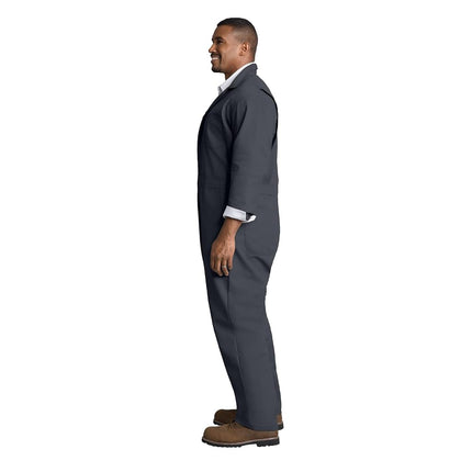 Red Kap Men's Twill Action Back Coverall with Chest Pockets Work Utility, Charcoal, 38