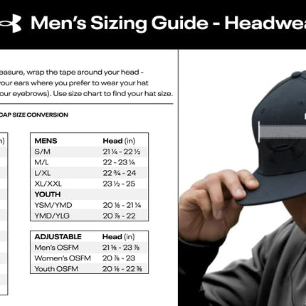 Gorra Trucker Project Rock de hombre Under Armour, (100) Blanco / Negro / Negro, Talla única