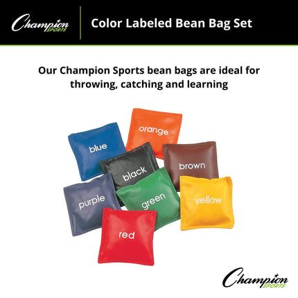 Champion Sports CB55 5" Colored Bean Bag Set
