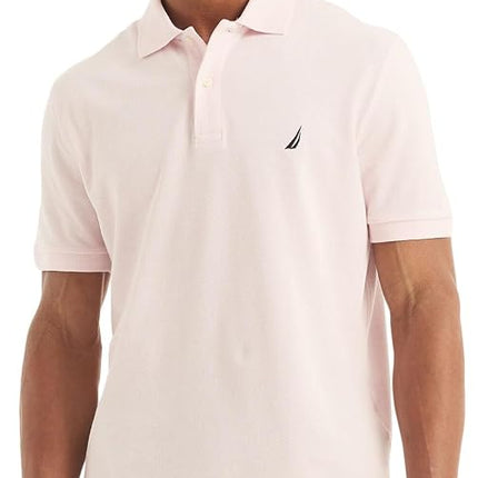 Nautica Men's Classic Short Sleeve Solid Polo Shirt, Cradle Pink, S