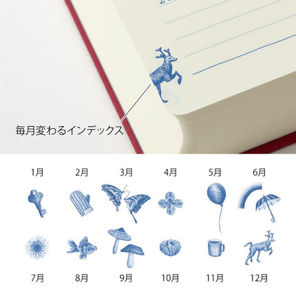 Midori 12860006 Diary, 10-Year Consecutive Door