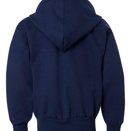 Hanes Boys' Eco Smart Zip Hoodie, Navy, Large