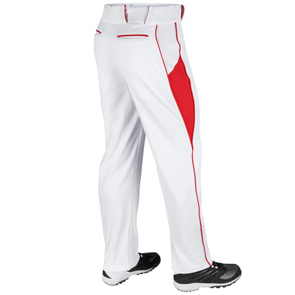 CHAMPRO Pantalon de Baseball Triple Couronne pour Jeunes Garçons Blanc,Écarlate