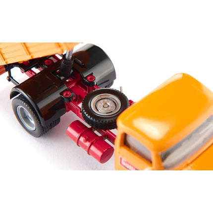 Siku 4117, Mercedes-Benz 710 with Kramer 411 Wheel Loader Bölling, 1:50, Metal/Plastic, Yellow, Movable Parts