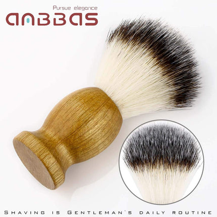 Anbbas 4IN1 Shaving Brush Set with Stand and Soap Bowl for Men Close Shave