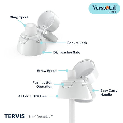 Tervis Venture Lite Ghostly Gathering Fabriqué aux États-Unis Gobelet de voyage isotherme à double paroi Maintient les boissons froides et chaudes, Bouteille d'eau de 700 ml, Classique