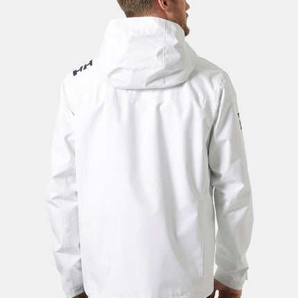 Helly Hansen Men's Crew Hooded Jacket 2.0, White, S