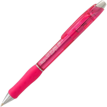 Pentel RSVP Super RT Ballpoint Pen, (0.7mm) Fine Line, Pink Ink - BX477-P(Pack of 12)