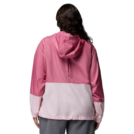 Columbia womens Flash Forward II Windbreaker, Rosette/Satin Pink, XL