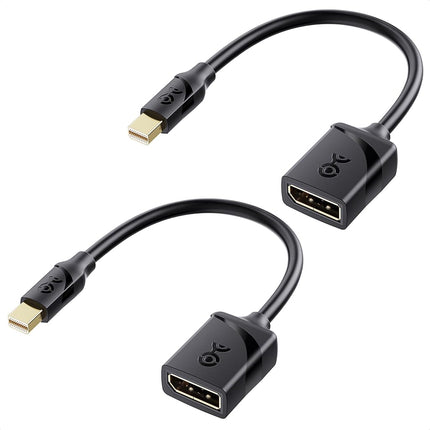 Cable Matters 2-Pack, Mini DisplayPort to DisplayPort Adapter in Black