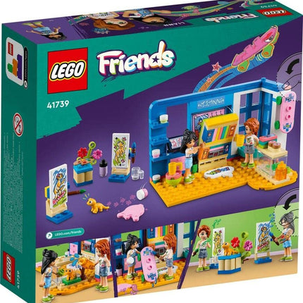LEGO Friends Liann's Room, Art-Themed Bedroom Playset with Pet Gecko, Liann & Autumn Mini-Dolls, Collectible Toy for Kids, Girls and Boys Aged 6 Plus, Small Gift Idea, 2023 Characters 41739