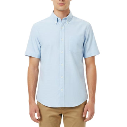 French Toast Men's Short Sleeve Oxford, Light Blue, XXL