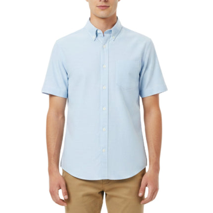 French Toast Men's Short Sleeve Oxford, Light Blue
