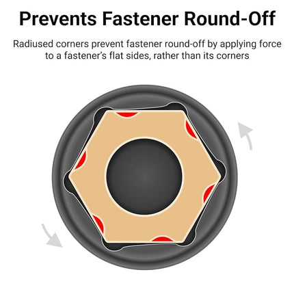 TEKTON 1/2 Inch Drive x 1-7/16 Inch 6-Point Impact Socket | SID22036