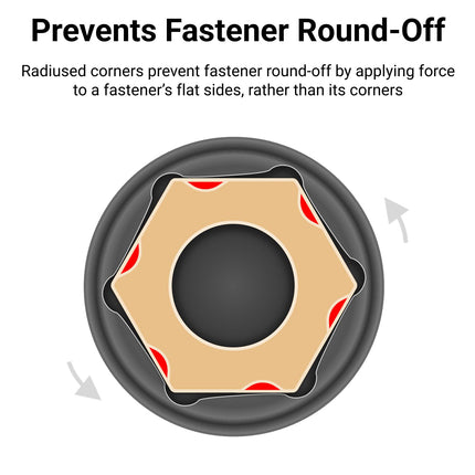TEKTON 3/4 Inch Drive x 20 mm 6-Point Impact Socket | SID32120