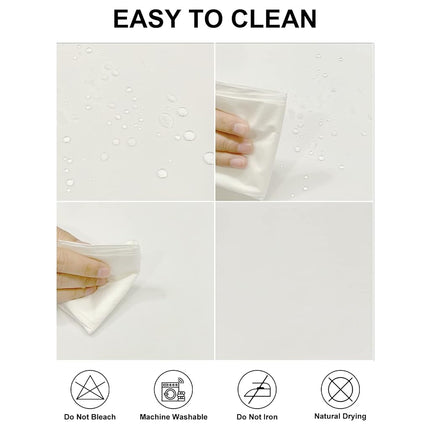 Fokitut 12 Pack Waterproof Round Tablecloth, 70 Inch, Stain Resistant and Wrinkle Polyester Table Cloth, Fabric Table Cover for Kitchen Dining, Wedding, Party, Holiday Dinner-Ivory