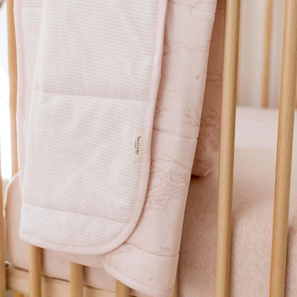 Burt's Bees Organic Cotton Reversible Blanket for Babies and Toddlers