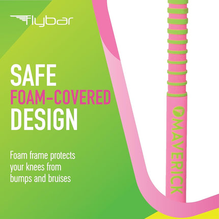 Flybar Maverick Pogo Stick for Kids Ages 5+, 40 to 80 Pounds, Perfect for Beginners, Easy Grip Handles, Anti-Slip Pegs, Outdoor Toys for Boys, Jumper Toy for Girls, Outside Toys for Kids