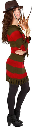 'Miss Krueger' Secret Wishes Costume for Adults - Nightmare on Elm St - Extra Small