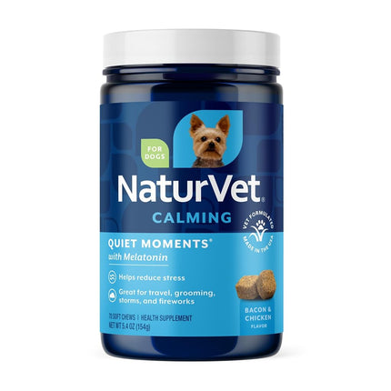 NaturVet Quiet Moments Calming Dog Supplement, Dog