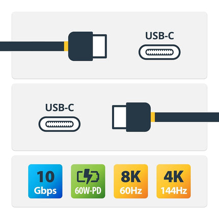 StarTech.com USB31CC50CMUSB C to UCB C Cable, 0.5 m, Short, M/M, USB 3.0 (5 Gbps), USB C Charging Cable, USB Type C Cable, USB-C to USB-C Cable