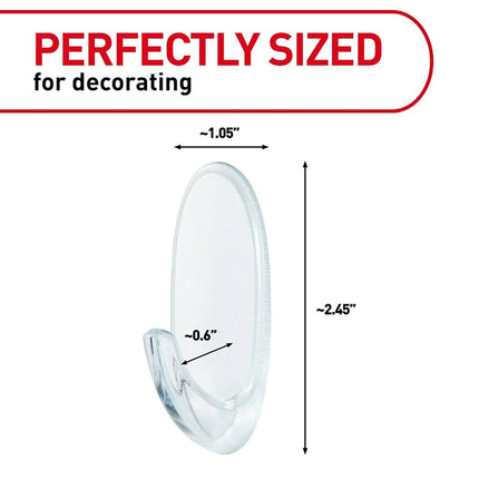Command CL091-7NA Clear Medium, 7 Hooks