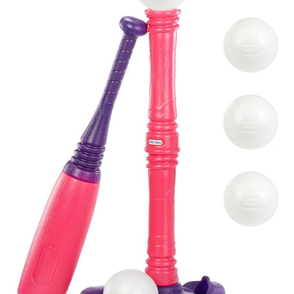 Little Tikes Set de Béisbol T-Ball, Rosa, 5 Pelotas, para Niños Pequeños de 18+ Meses – Exclusivo de Amazon