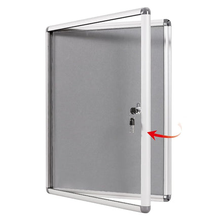 SWANCROWN Cork Board with Frame 67 x 50 cm,Lockabl