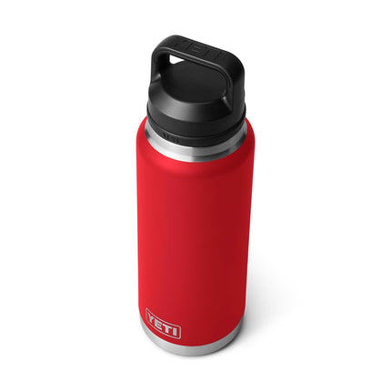 Yeti Rambler 36 oz Bottle, Vacuum Insulated, Stainless Steel with Chug Cap, Rescue Red