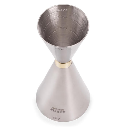 Barfly Cocktail Measuring Jigger, 1 oz x 2 oz, Banded