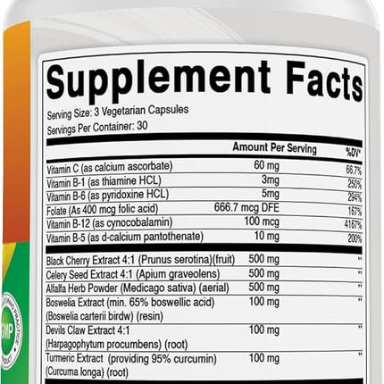 Best Naturals Uric Acid Cleanse Vitamins for Men and Women - 90 Veggie Capsules (90 Count (Pack of 3))