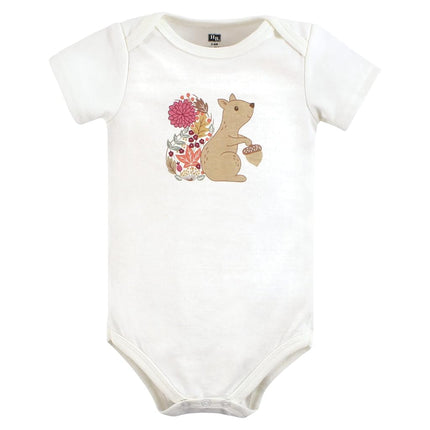 Hudson Baby Baby Cotton Bodysuits, Fall Squirrel, Preemie