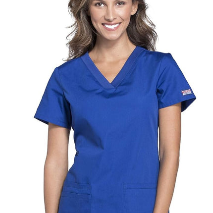 Cherokee Women's V-Neck Medical Work Wear Top, Gal
