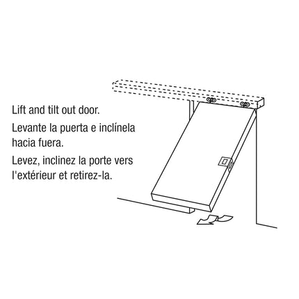 Prime-Line N 7410 Pocket Door Roller Assembly, 1 in. (Outside Diameter), Convex, Plastic Tires, Steel Bracket (Single Pack)