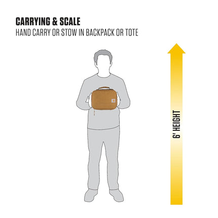 Carhartt Insulated 4 Can Lunch Cooler, Fully Insulated, Durable Water Resistant Cooler, Essential Lunch Cooler (Black)