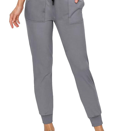 ALWAYS Women Jogger Sweatpants - Premium Soft Stretch Lightweight Drawstrings Pants with Pork Chop Pockets Charcoal XL