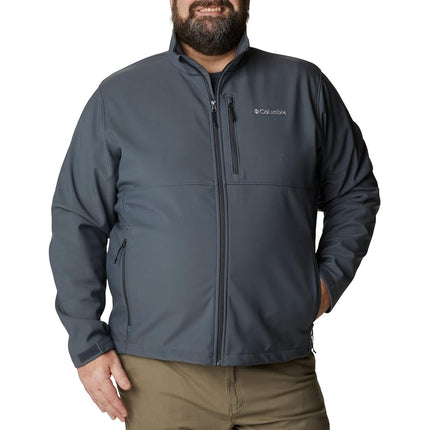 Columbia Men's Chaqueta Softshell Ascender Con Cremallera Frontal Shell Jacket, Grey, 4XL