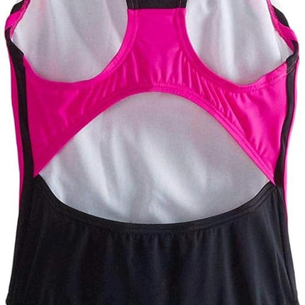 Speedo Little Girl's Infinity Splice One Piece Swimsuit, New Blush, 8