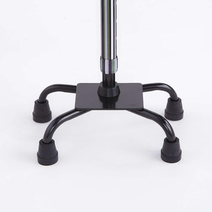 Switch Sticks Adjustable Quad Walking Stick Cane with Comfortable Wood Handle, Huntington