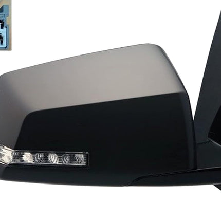 Dorman 955-1884 Passenger Side Power Door Mirror - Heated/Folding with Signal for Select GMC/Saturn Models, Black