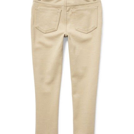 The Children's Place Girls' Ponte Knit Pull on Jeggings, Sandy Single, 4