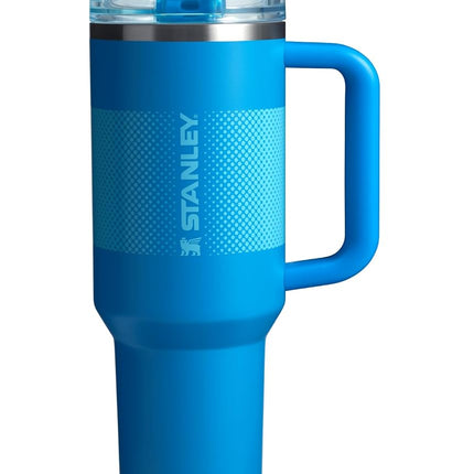 Gobelet Stanley Quencher ProTour avec paille rabattable et couvercle anti-fuite 1,2 L – Paille et poignée intégrées – Compatible avec porte-gobelet – Gobelet isotherme en acier