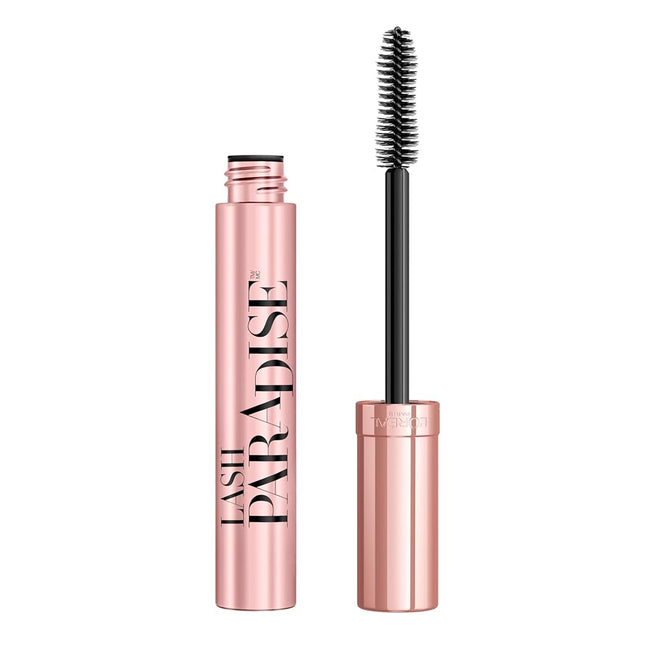 L’Oréal Paris Voluminous Lash Paradise Mascara, Lengthening Mascara, Volume & Length for Up to 24 Hours with Flower Oil Infused Conditioning Formula for Sensitive Eyes, Blackest Black, 0.28 fl. oz.