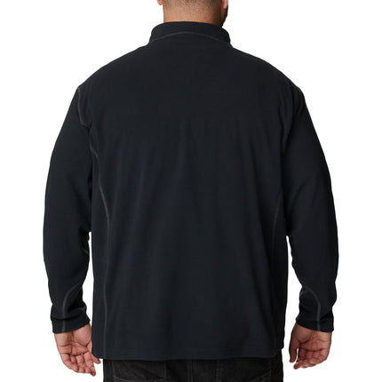 Polaire demi-zippée Columbia Klamath Range II pour homme, micro-polaire légère, protection solaire, noir, grande taille