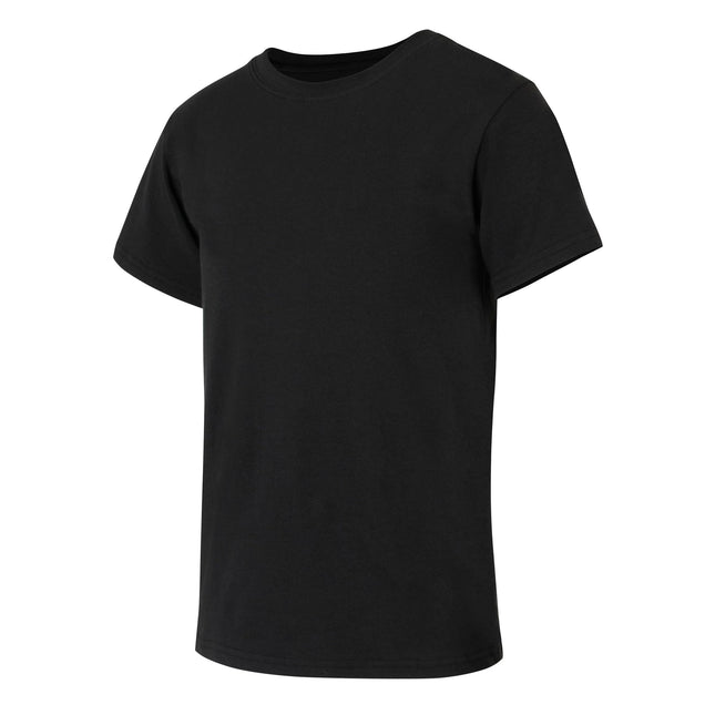 Hanes Boys' Big Originals Crewneck Undershirts Pack, Stretch Cotton, Black & Assorted, 5-Pack, Black, Cargo Olive, Blue Oasis, White, Small