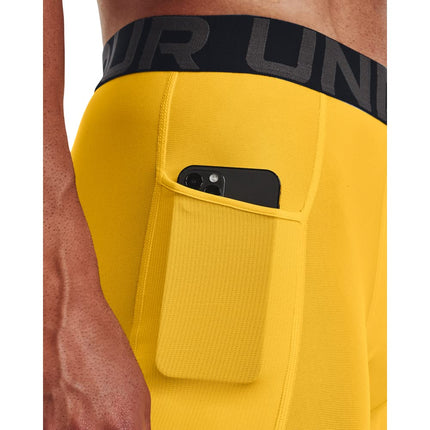 Under Armour Mallas HeatGear Armour para Hombre, (790) Taxi / / Negro, 4XG