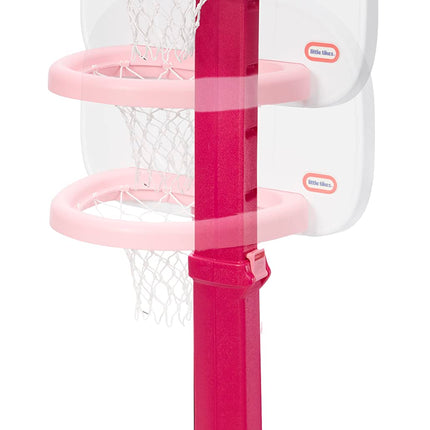 Little Tikes 647444 Juego de Baloncesto Easy Score (Rosa) - 3 Balones, 22.00 L x 23.75 An x 61.00 Al Pulgadas