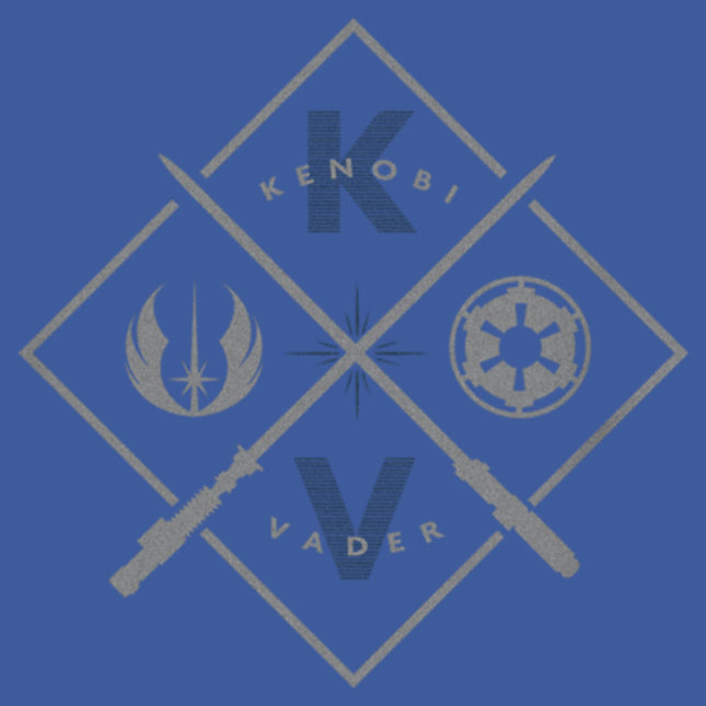 STAR WARS Resistance Empire Crest Women's Racerback Tank Top, Royal Blue Heather, Large