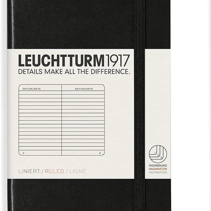 Notebook Pocket (A6) Hardcover, 185 Numbered Pages